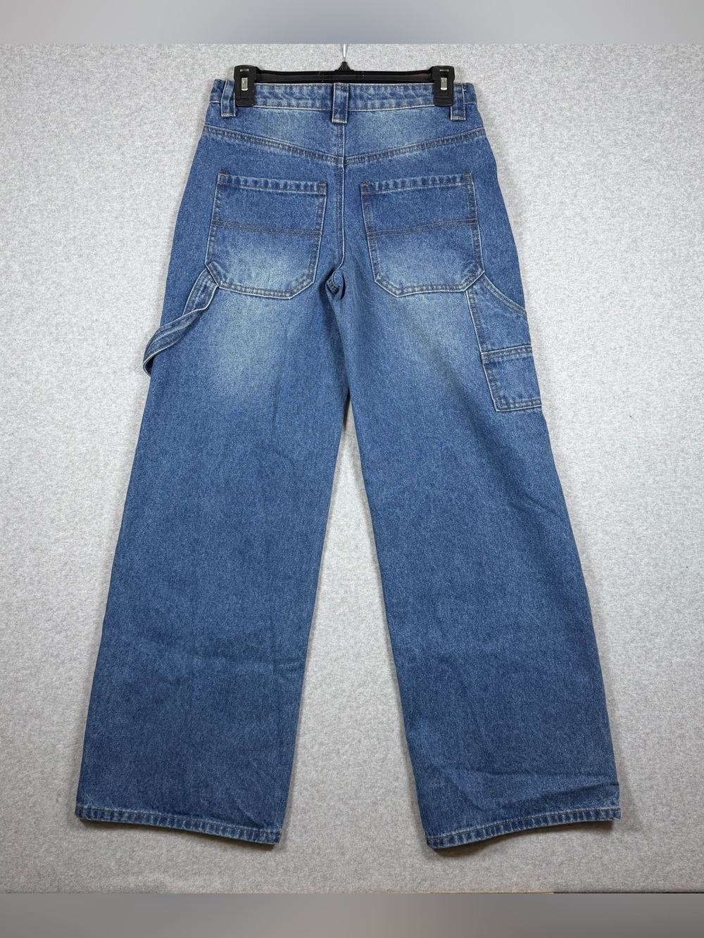 Edikted NWT Baggy Carpenter Wide Leg Jeans Streetwear Y2K Women’s size XS